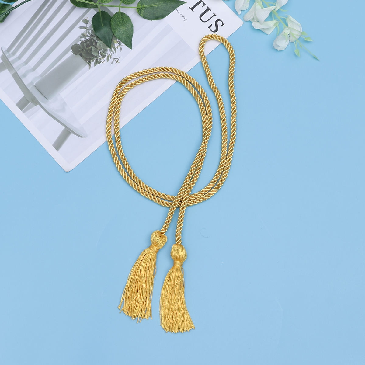 Graduation Ropes Gold VERDANVERSE Cord Graduation Ropes Tassels Polyester Golden 2 Pcs ...