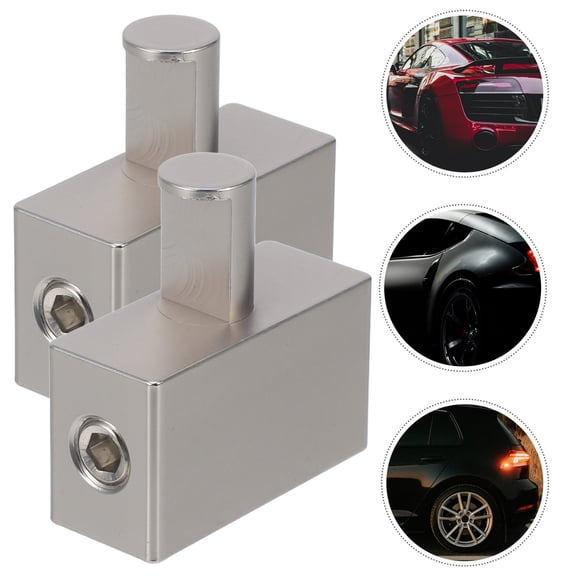 HOMEMAXS 2 Pcs Grounding Car Audio Power Cord 5.00X4.50X2.00CM Silver