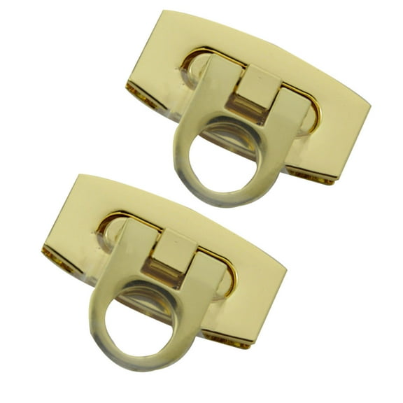 BEADCEST 2Pcs Golden Zinc Alloy Lock Clutch Easy Install Suitcase Padlock Replacement