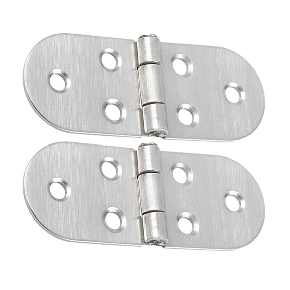 HOMEMAXS 2 Pcs Hinges Furniture Accessory Stainless Steel Hinge 8.00X3.10X0.70CM Silver