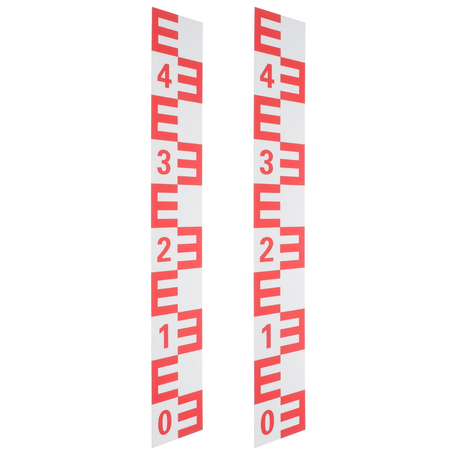 HOMEMAXS 2 Pcs Indoor Measure Water Level Ruler Aluminum Plate Gauge ...