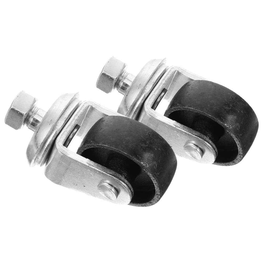 HOMEMAXS 2 Pcs Jack Caster Wheel Replacement Aluminum Vehicle Trolley