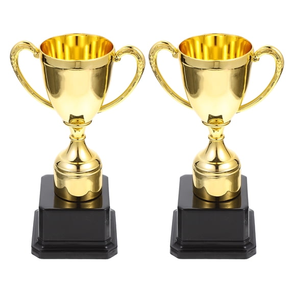 2 Pcs Kid Trophies for Winning Prizes Plastic Trophy Party Favors Child