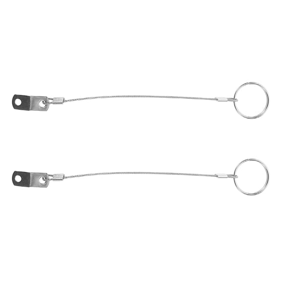 HOMEMAXS 2 Pcs Marine Grade Stainless Steel With Lanyard Bimini Top Pin Easy-To-Use Locking Pins For Boat Stainless Steel Boat Pins