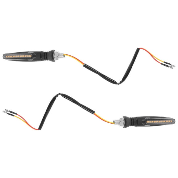 HOMEMAXS  2 Pcs Motorbike Brake Bulbs Motorcycle LED Lights Turn Signal Indicators