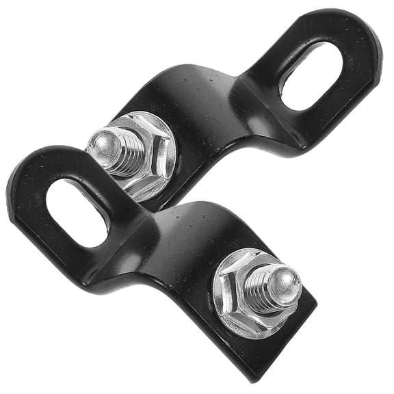 BEADCEST Rear Bike Rack Connector Black Alloy 2Pcs