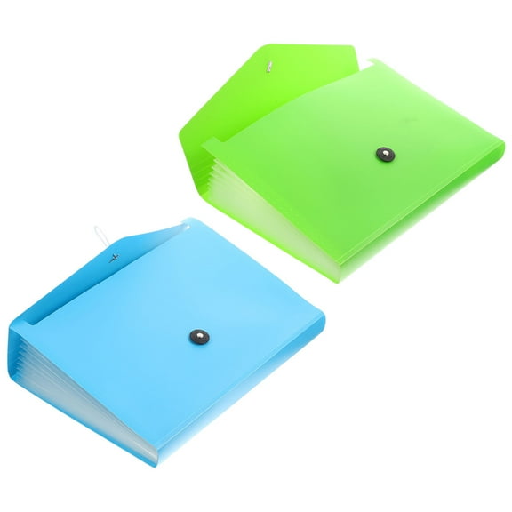 VERDANVERSE file organizer folder PP Assorted Color Storage Holder Simple and Practical Design 2pcs