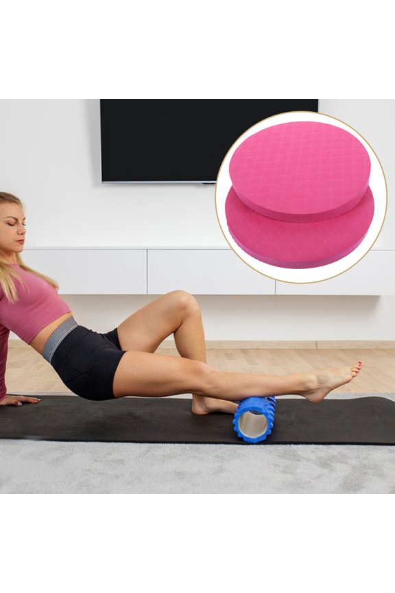 2 Pcs Non-slip Yoga Mat Support Pilates Pad Cushioning Miss Work