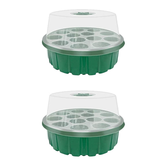 2Pcs Plant Germination Boxes for Home Nursery 8.3X8.3X5.9in