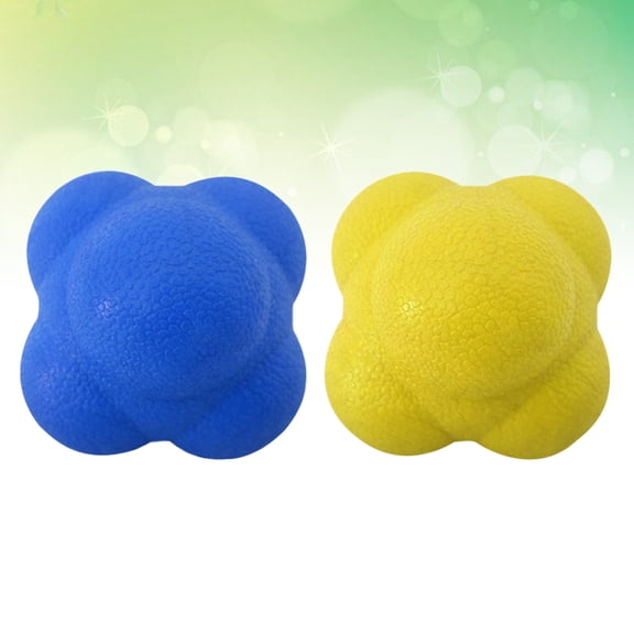 HOMEMAXS 2 Pcs Reaction Ball Pilates Soft Exercise Balls for Adults Hexagonal