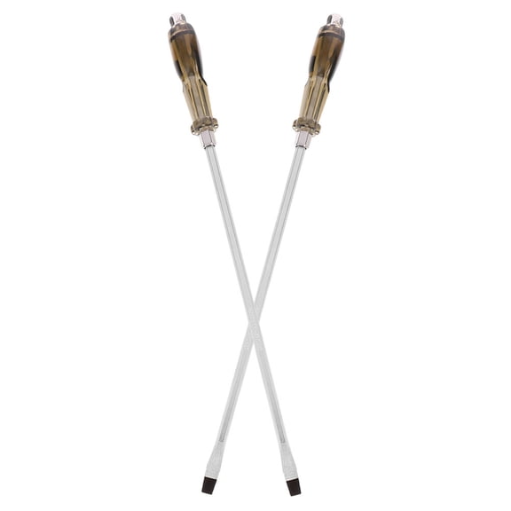 HOMEMAXS 2-Pack Reversible Slotted Screwdrivers, Hand Tools, 36cm Length, Precision Flathead Repair Kit