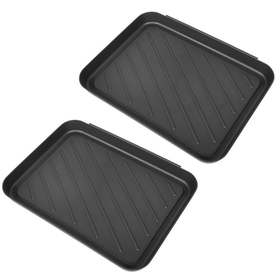 2 Pcs Shoe Mat Boot Tray Indoors Storage Plate Mud