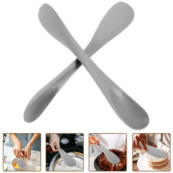 WEUVEB Dough Scraper Silicone 2Pcs 11.8x2.4x0.6In