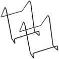 thumbnail image 1 of 2 Pcs Simple Display Stands Large Decorative Plate Holder Office Black, 1 of 8