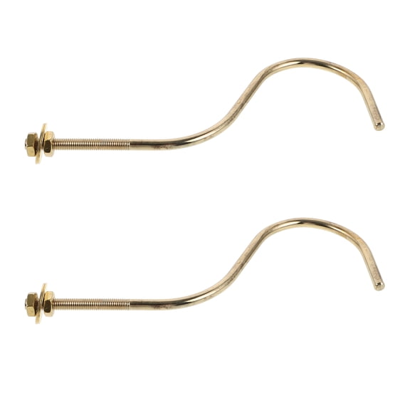 HOMEMAXS 2 Pcs Snooker Hooks Billiard Rack 22.00X7.50X2.50CM Golden