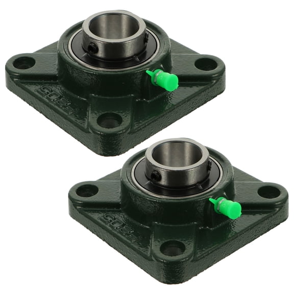 SILENRADAWN 2Pcs Cast Iron Outer Spherical Bearing Pillow Block Self-Lubricating Low Noise for Machinery