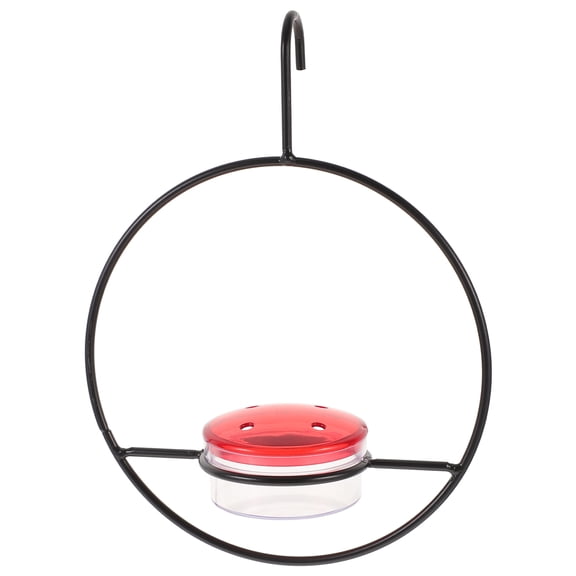 HOMEMAXS  2 Pcs Squirrel Feeder Outdoor Hanging Stackable Hummingbird Wild 2pcs (black)