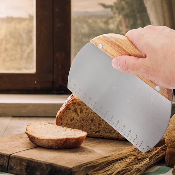 BEADCEST Dough Pastry Scraper Practical Design 2Pcs 6.3X4.5In