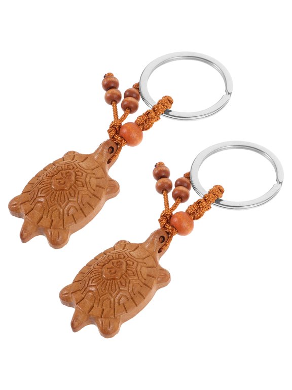 2 Pcs Sunflower Lanyard Card Holder Turtle Keychain