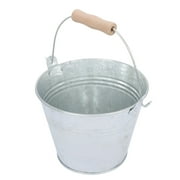 HOMEMAXS 2 Pcs Tin Bucket Buckets with Handles Orange Juice Vase Galvanized Flower