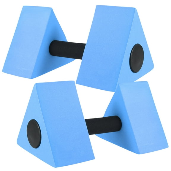 HOMEMAXS 2 Pcs Water Dumbbells Weight Bag Pool Step Ladder Fitness Child Blue