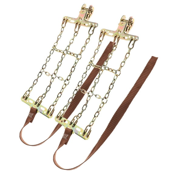 HOMEMAXS 2 Pcs Wheel Stud Snow Chains 40.00X13.00X4.00CM Silver