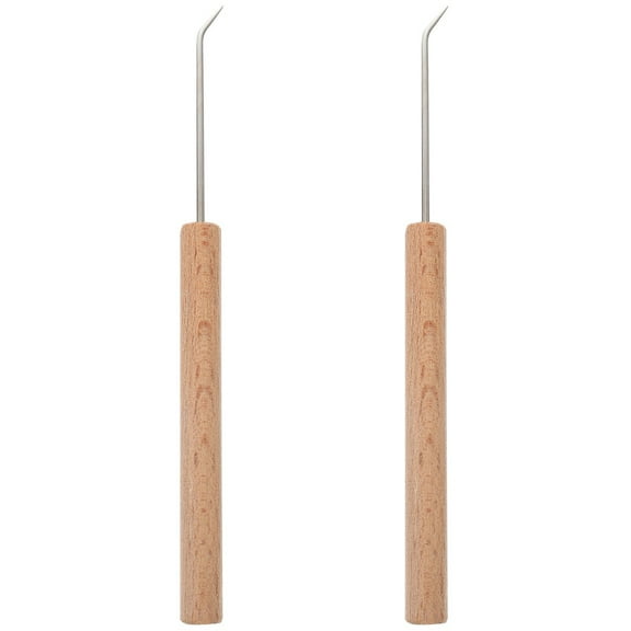 HOMEMAXS 2 Pieces Crochet Hooks for Beginners Hand Braided Easy to Use Knitting Needles