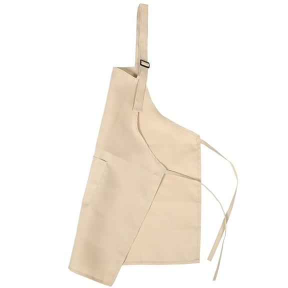 2 Pockets Adjustable Apron Kitchen Cooking Unisex Aprons Grilling Smock Men's Purple