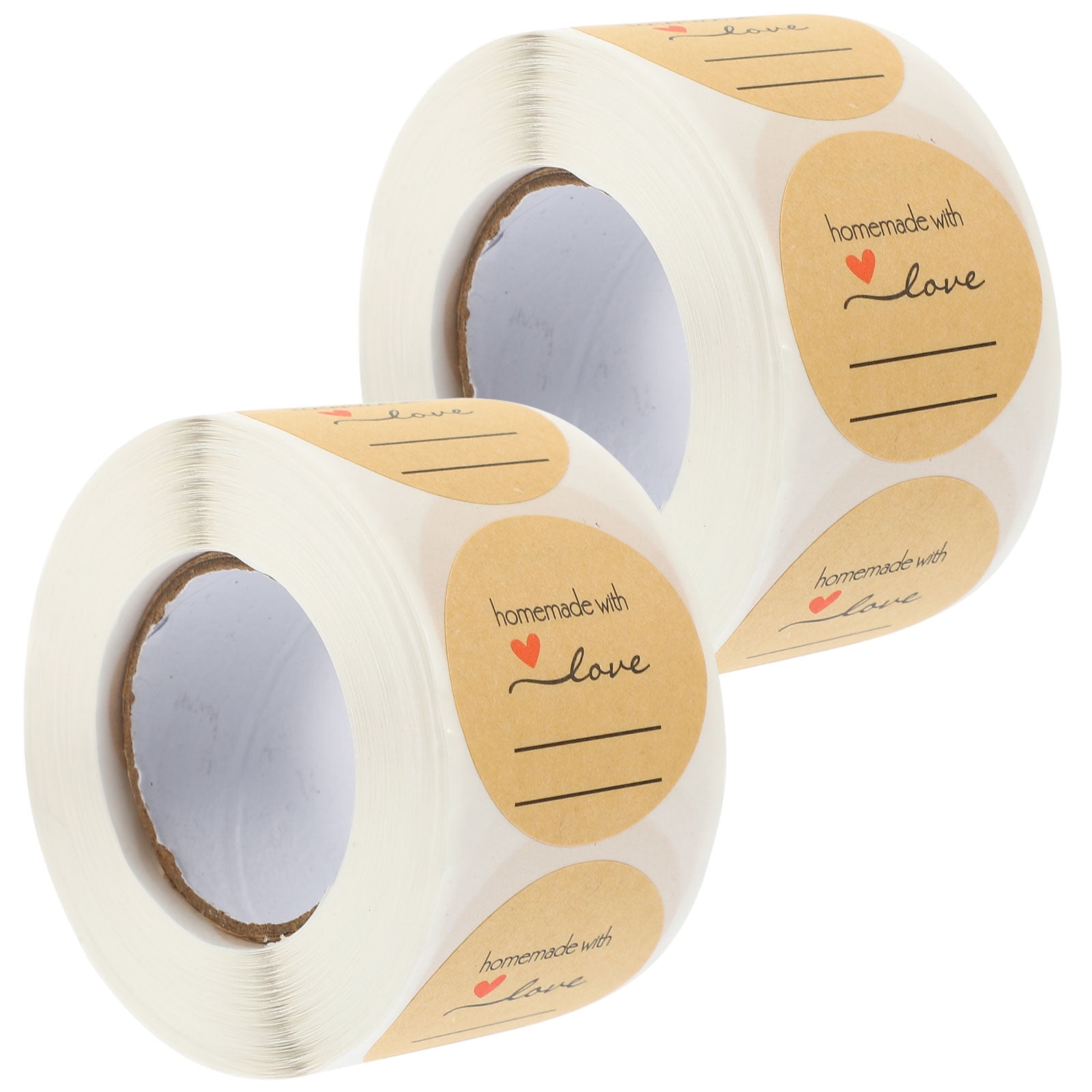 2 Rolls Made with Love Labels Canning for Jars Tag Mini Stickers ...