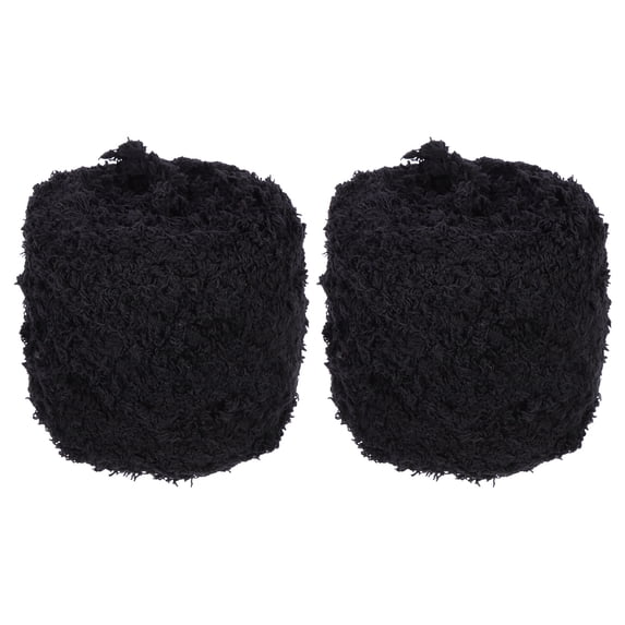 HOMEMAXS 2 Rolls of Multi-function Knitting Coral Fleece Convenient Crochet Yarns Portable Knitting Yarns