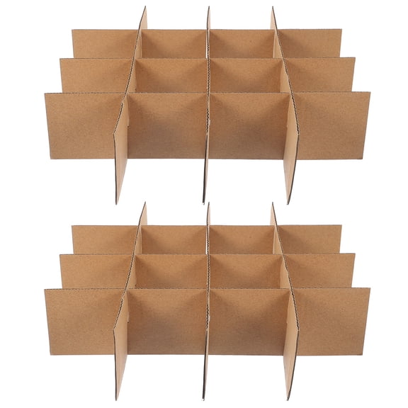 2 Sets Cardboard Boxes for Moving Corrugated Packing Divider
