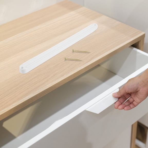 HOMEMAXS 2 Sets Guide Drawer Slides Slide Rail Accessories 23.50X1.60X1.40CM White