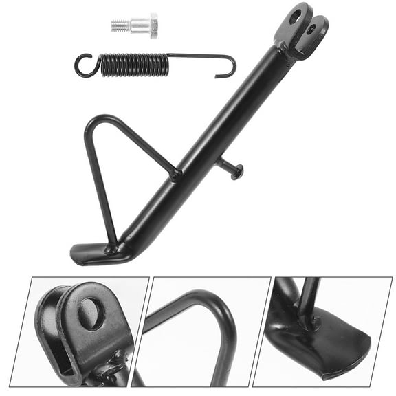 2 Sets Kickstands Motorcycle Stand Motorcycle Tripod 24.00X8.00X2.00CM Black