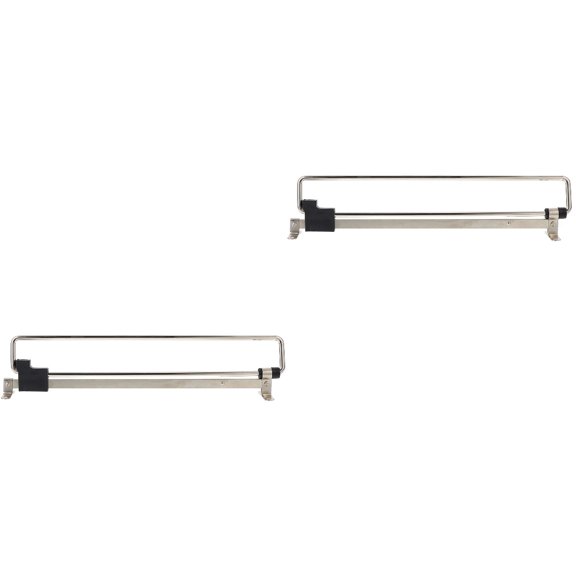2-Pack Clothes Rail Wardrobe Organizer with Hanger Brackets, Practical Storage Solution for Clothes and Accessories