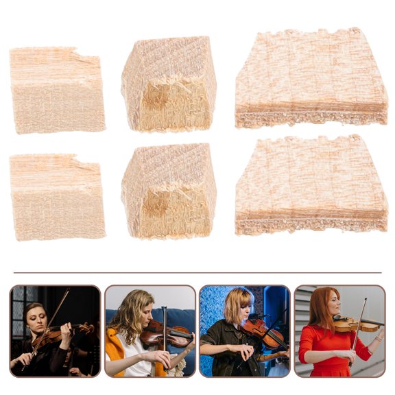 HOMEMAXS 2 Sets Professional Wooden Wedges and Plugs Replacement Parts for Violin Fiddlesticks