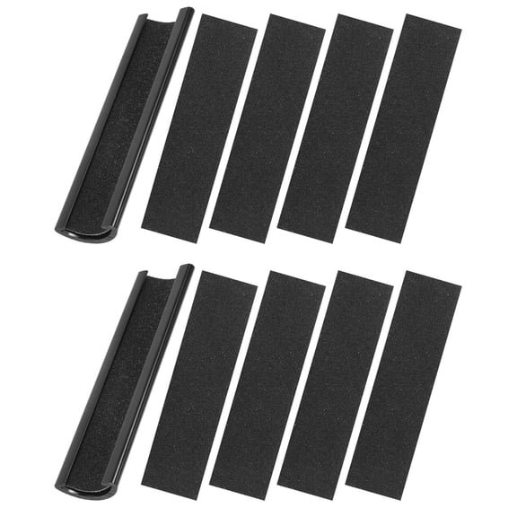 HOMEMAXS 2 Sets  of Billiard Cue Shaper Plastic Burnisher File Repair Tool Cue Tip Repair Tool with Sandpaper