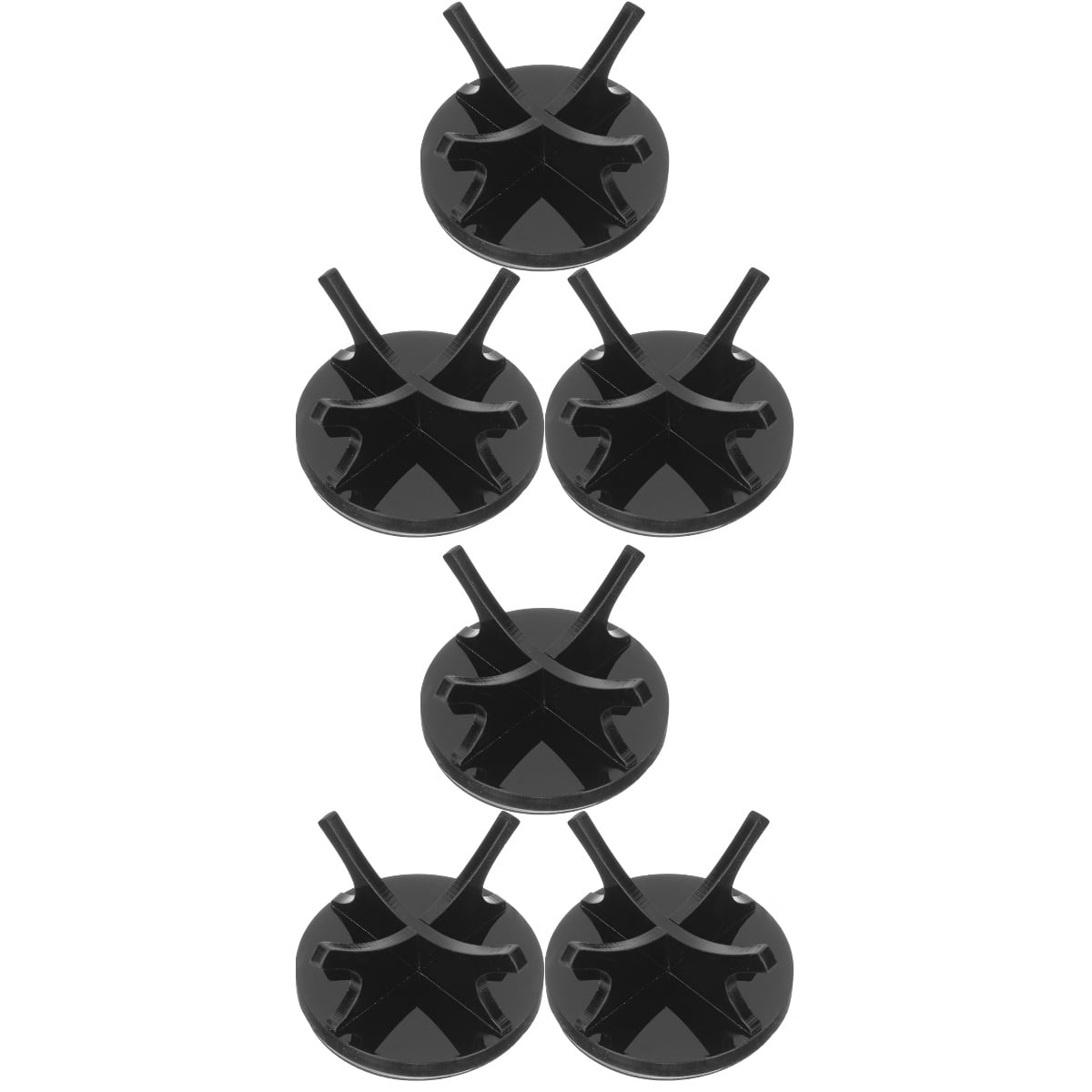 HOMEMAXS 2 Sets  of Decorative Baseball Base Household Baseball Stand Acrylic Display Holder