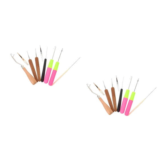 2 Sets of Dreadlocks Crochet Hair Knitting Needles Crochet Braid Needle