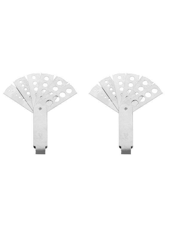 2 Sets of Gem Measuring Tool Jewelry Equipment Accessory Gem Gauge Measuring Tool