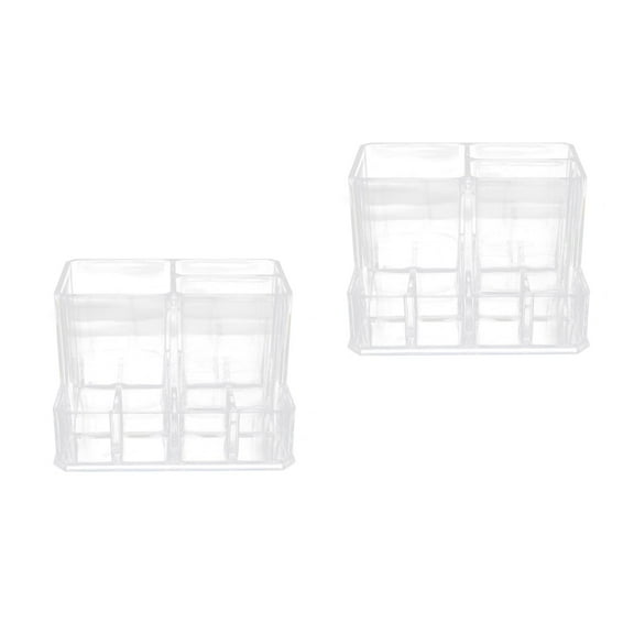 HOMEMAXS 2 pcs Cosmetic Storage Box Make-up Lipstick Container Desktop Pen Holder