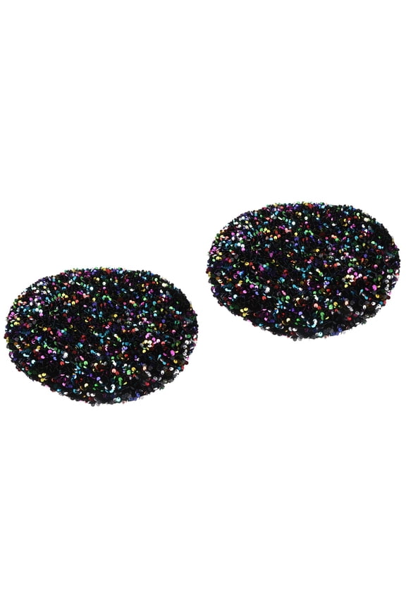 2 pcs Fall and Sparkly Beret Sequined Beret Fashion Shimmer Hat for Women