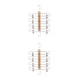 thumbnail image 1 of 2 pcs Multilayer Rack Pants Hangers Skirt Hanger with Clips Clothing Hanger Closet Rack, 1 of 8