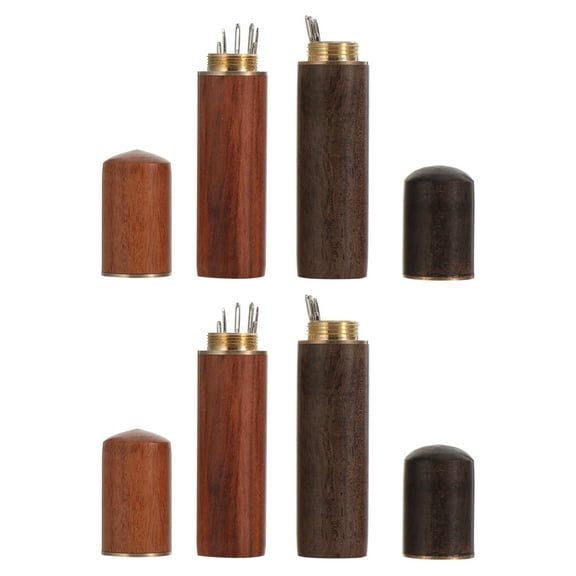 2 sets of Self Threading Needles Stitching Needles Portable Sewing Needles