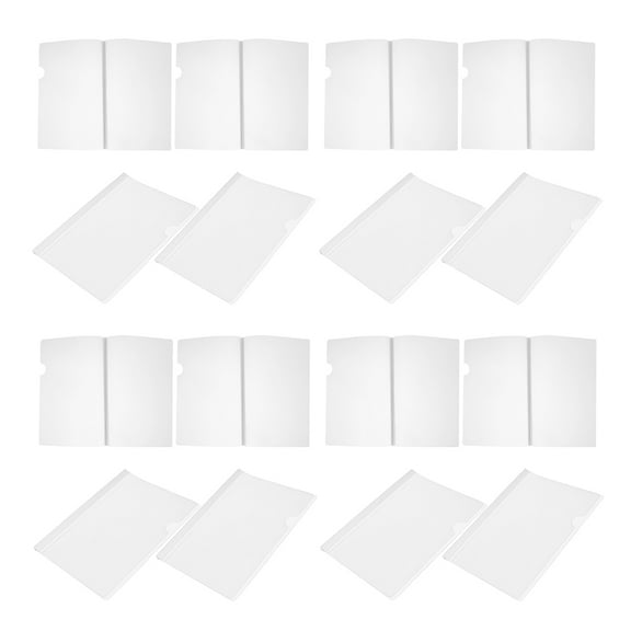 20 Pcs Book Slide Binder Report Covers Sliding Bar Holder Bars White