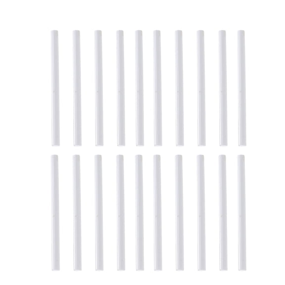 20 Pcs Colored Hot Melt Glue Stick All Purpose Glue Sticks Travel 10X0.7CM White