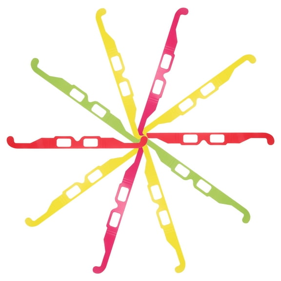 HOMEMAXS 20 Pcs Diffraction Glasses Rave Prism Grating Glasses 3D Rainbow For Party Displays Holiday Lights Club Concert Lights