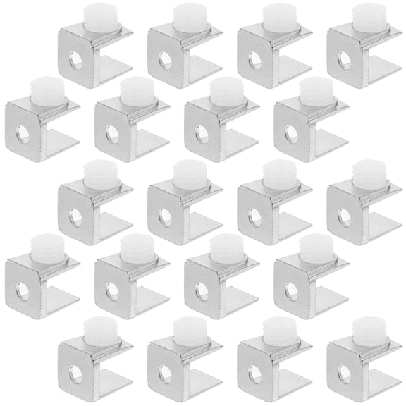 HOMEMAXS 20 Pcs Glass Pallet Clip Clamp Heavy Duty Shelf Brackets for Shelves