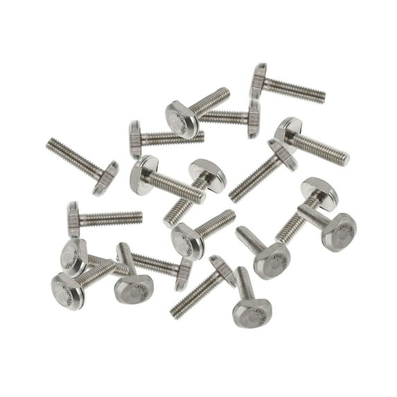 20 Pcs Lag Bolts Threaded Rod T-screw Marine Grade Rust Resistant