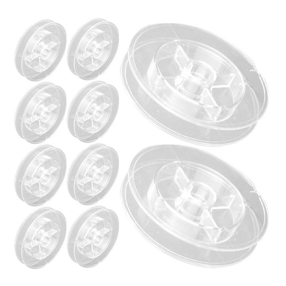 HOMEMAXS 20 Pcs Multifunctional Spool Storage Tray 6.20X6.20X1.40CM