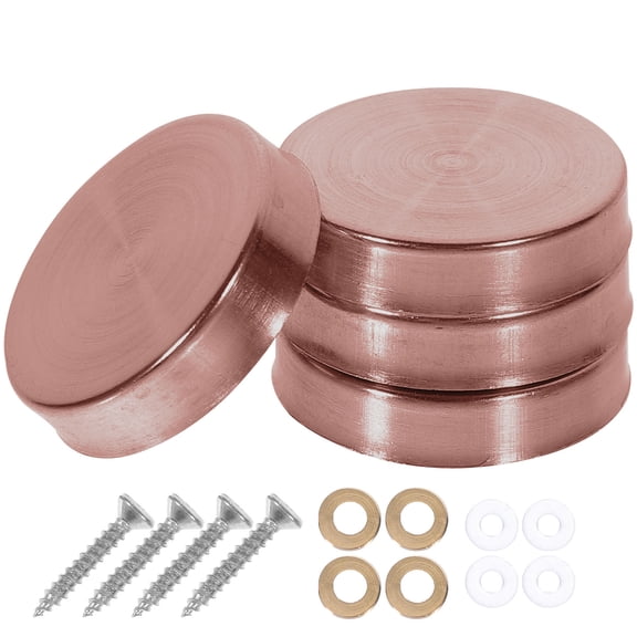 HOMEMAXS 20 Pcs Number Mirror Decoration Screws Decorative Cover